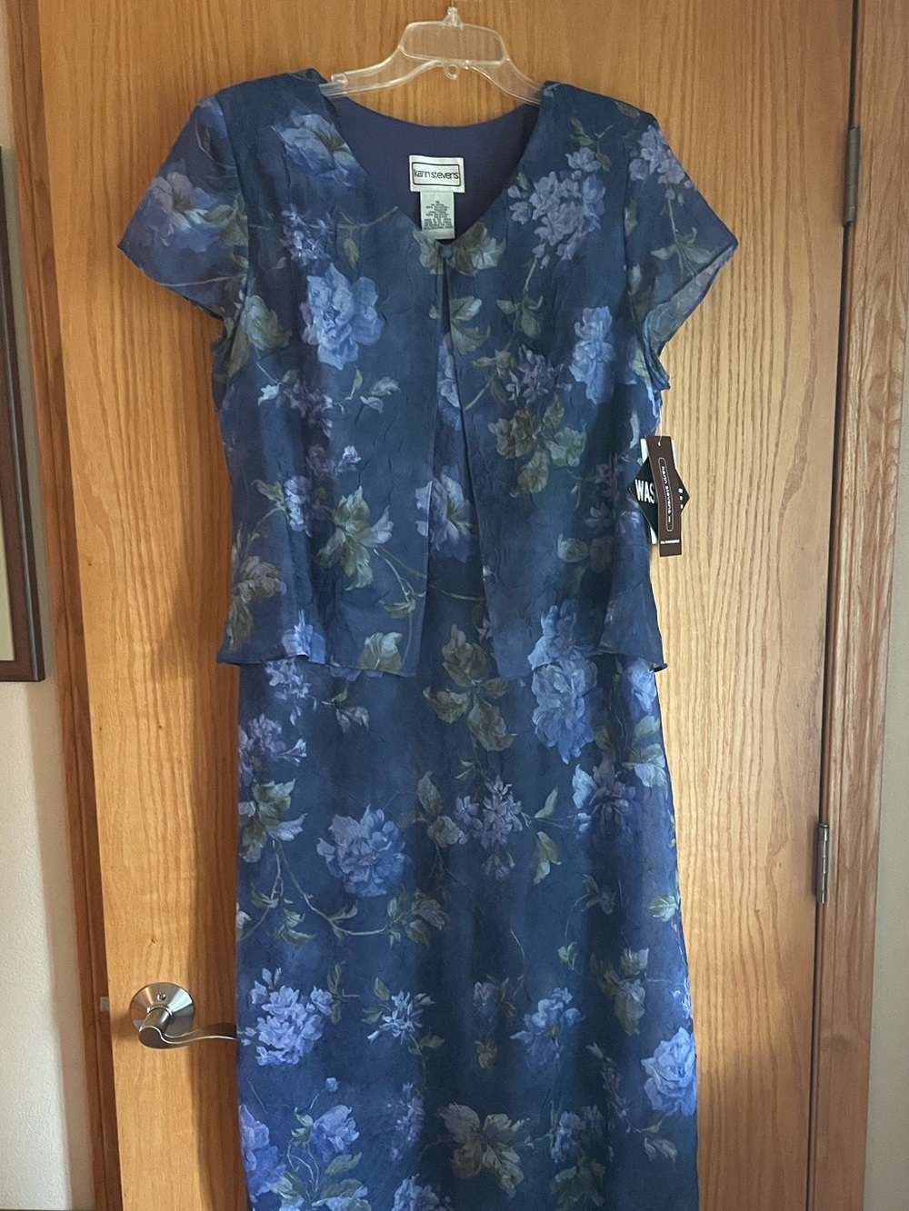 Karin Stevens NWT floral vintage 90s Dress Midi Long length 18